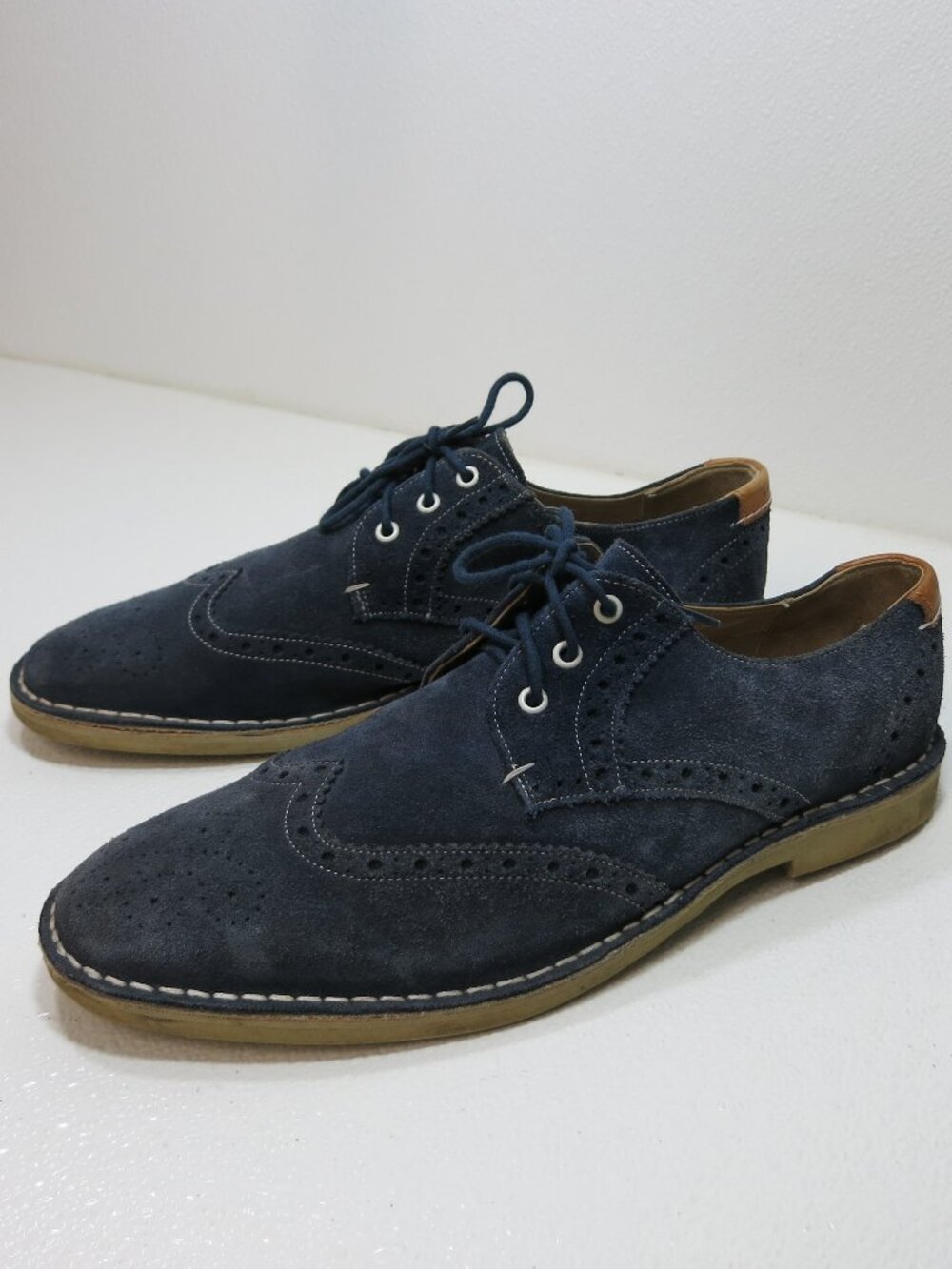 Ted Baker Suede Brogue Leather Casual Dress Oxfords Shoes Men's Footwear Sz 12